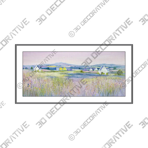 Evening Fields Framed Print - 3D Decorative