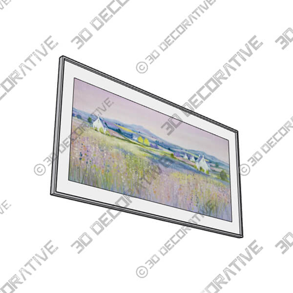 Evening Fields Framed Print - 3D Decorative