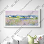 Evening Fields Framed Print - 3D Decorative