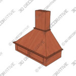 VRSCHIM Series Brown color Range hood - 3D Decorative