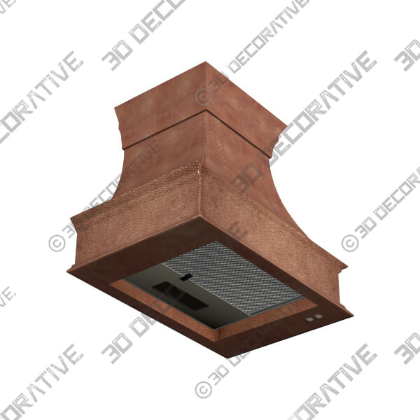 Copper Range Hood Lexington - 3D Decorative