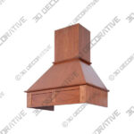 VRSCHIM Series Brown color Range hood - 3D Decorative