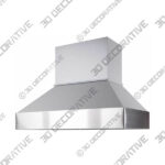 Z300 With Stainless Base Range hood - 3D Decorative