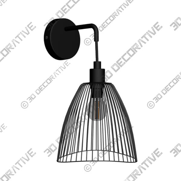 Elements Jaula Wall Light Black