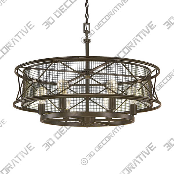 Jackson 6-light Oil Rubbed Bronze Pendant - Oil Rubbed Bronze - Oil Rubbed Bronze