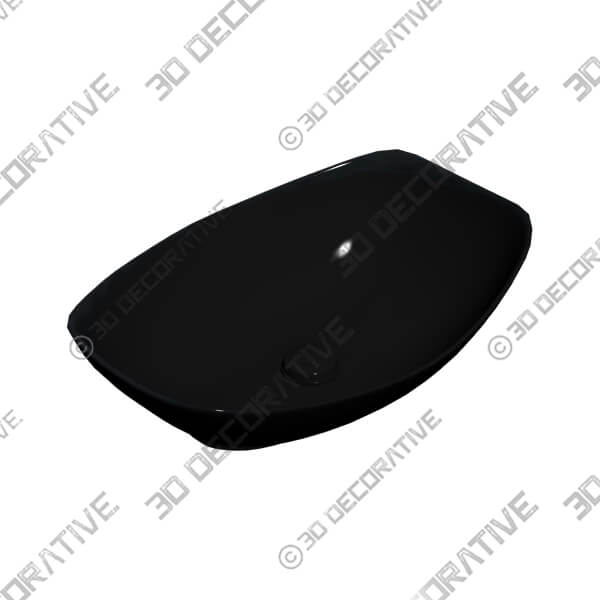 Davivy 22x15.7 Inch Matte Black Oval Sink