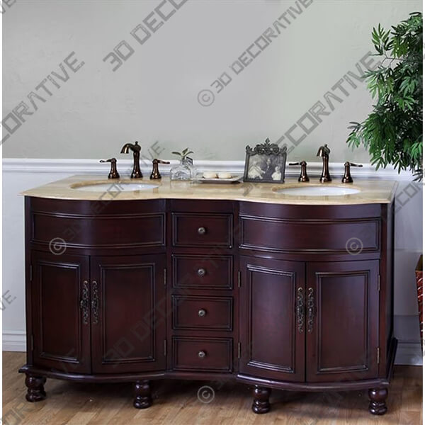 Bellaterra Home 603316 62-Inch Double Sink Vanity