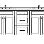 72 Inches to 75 Inches Vanity - 3D Decorative