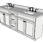 81 Inches to 84 Inches Vanity - 3D Decorative