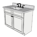 42 Inches to 45 Inches Vanity - 3D Decorative