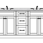 69 Inches to 72 Inches Vanity - 3D Decorative