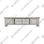 Bromley Extra Wide TV Unit, Grey for TVs up to 80