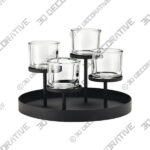 Blomus Tealight Holder With Round Tray Base 65558