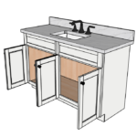 SketchUp_nDUcUXAas0 54 Inches to 57 Inches Vanity - 3D Decorative