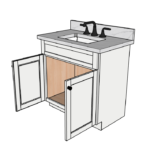 SketchUp_jW0RcL5ecH 33 Inches to 36 Inches Vanity - 3DDecorative