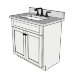 SketchUp_5C0dRnYzhZ 33 Inches to 36 Inches Vanity - 3DDecorative