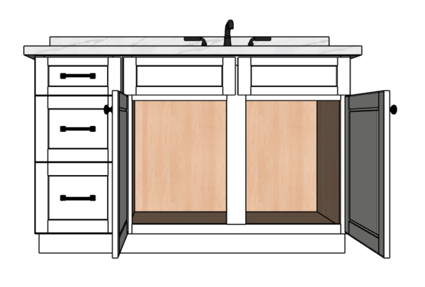 54 Inches to 57 Inches Vanity V.2 - 3D Decorative