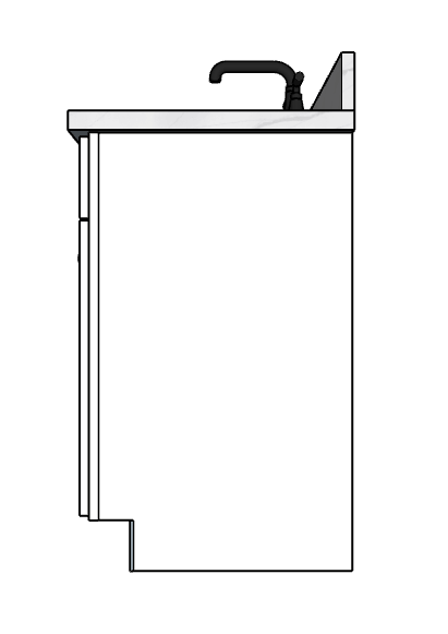 66 Inches to 69 Inches Vanity - 3D Decorative