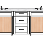 SketchUp_PvQfH5wQyd 93 Inches to 96 Inches Vanity - 3D Decorative