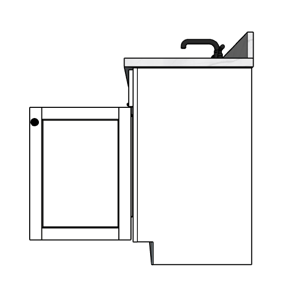 96 Inches to 99 Inches Vanity - 3D Decorative