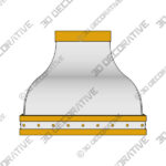 Amelia Range Hood-3DDecorative Amelia Range Hood - 3D Decorative