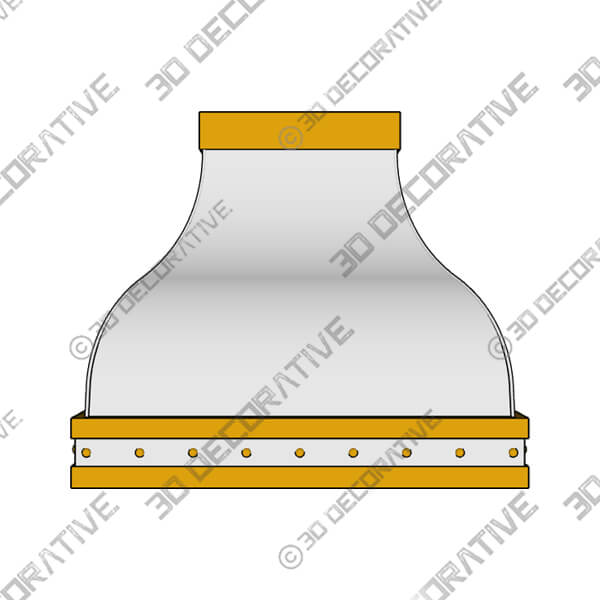 Amelia Range Hood-3DDecorative Amelia Range Hood - 3D Decorative