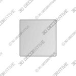 Aryn Matte Black 30 Square Wall Mirror Aryn Matte Black 30 Square Wall Mirror - 3D Decorative