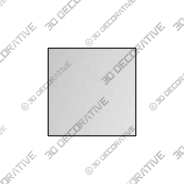 Aryn Matte Black 30 Square Wall Mirror - 3D Decorative