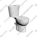 Toilet (3) Austin Close Coupled Toilet - 3D Decorative