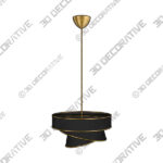 Chandelier (1) (15) Black Gold Goshay Unique Tiered Chandelier - 3D Decorative