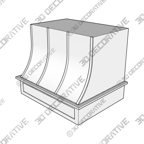 Elegance E200RSS – Series Range hood-3DDecorative Elegance E200RSS – Series Range hood - 3D Decorative