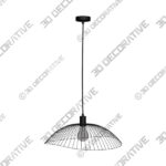 Elements Jaula 50cm Ceiling Fitting Black Elements Jaula 50cm Ceiling Fitting Black - 3D Decorative