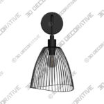 Light (1) (15) Elements Jaula Wall Light Black - 3D Decorative