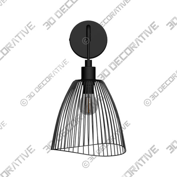 Elements Jaula Wall Light Black - 3D Decorative