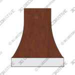 Elevation With Stainless Base Range hood - 3D Decorative