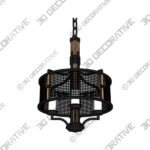 Farmhouse Four Light Chandelier Farmhouse Four Light Chandelier - 3D Decorative