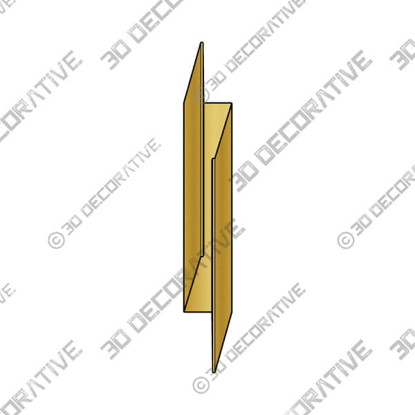 Fold Wall Lamp Gold Warm Light - 3D Decorative