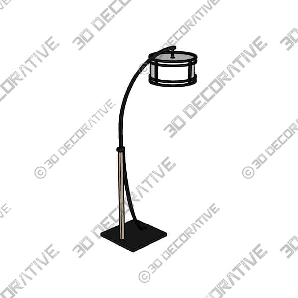 Franklin Iron Gentry 71 12 Bronze 2-Light Downbridge Arc Floor Lamp - 3D Decorative