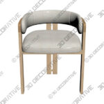 Dining Chair (1) (2) Lovato Dining ChairĀ - 3D Decorative