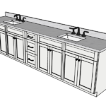SketchUp_SjazEZ5odu 123 Inches to 126 Inches Vanity - 3D Decorative