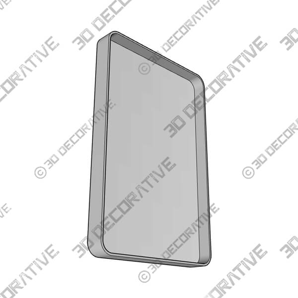 Tyro Bathroom Decorative Home Decor Corner Hangs Accent Mirror - 3D Decorative