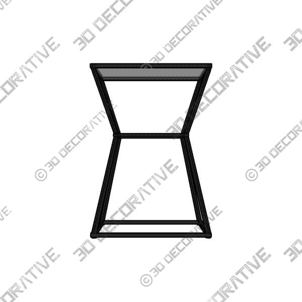 Uttermost 23 High Auryon Glass & Mirror Modern Accent Table - 3D Decorative