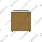 Accent Bench (2) Uttermost Hoop 24 Wide Gold and White Small Accent Bench - 3D Decorative