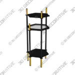 Zuo William Painted Black Gold Metal Side Table-3DDecorative Zuo William Painted Black Gold Metal Side Table - 3D Decorative