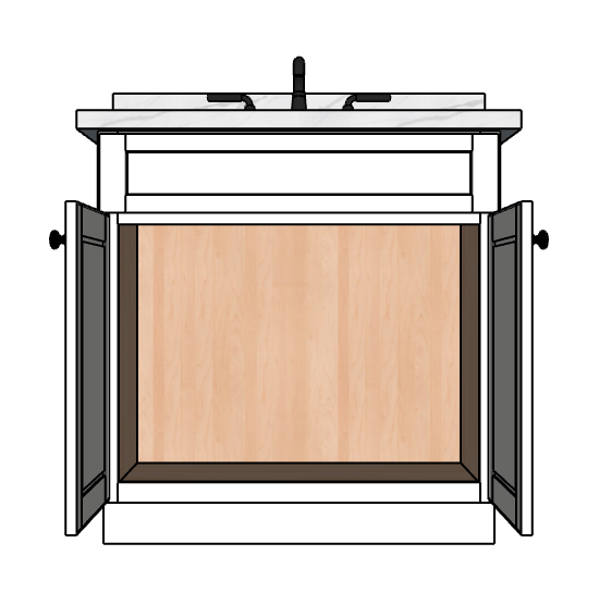 33 Inches to 36 Inches Vanity - 3DDecorative
