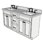 SketchUp_FGg7GfyWCJ 63 Inches to 66 Inches Vanity - 3D Decorative