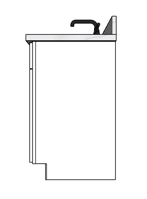 69 Inches to 72 Inches Vanity - 3D Decorative