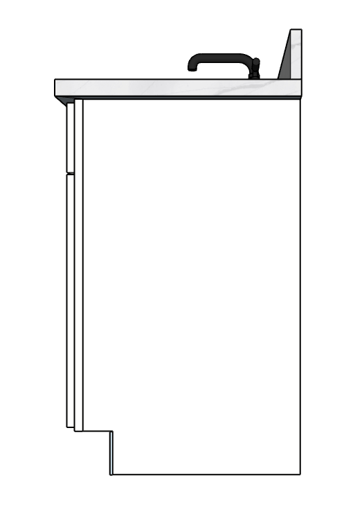 90 Inches to 93 Inches Vanity - 3D Decorative