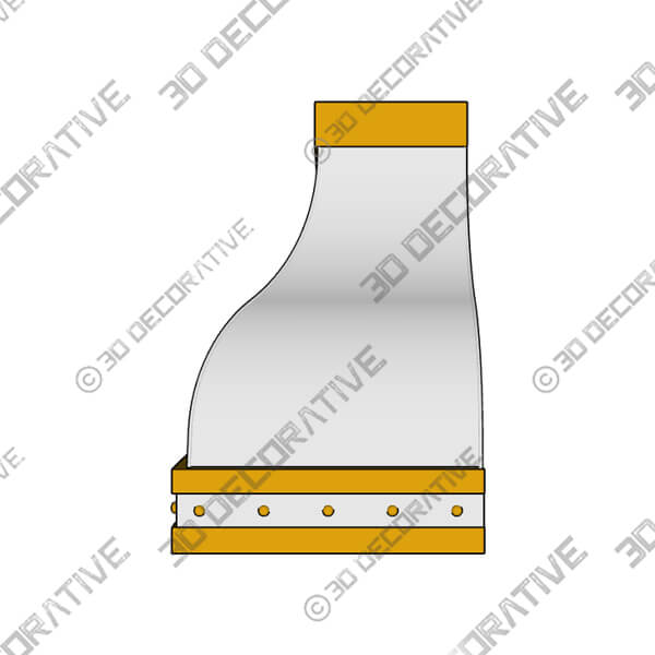 Amelia Range Hood - 3D Decorative