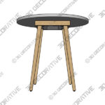 Table (3) (15) Atra Concrete Round Cafe Table - 3D Decorative